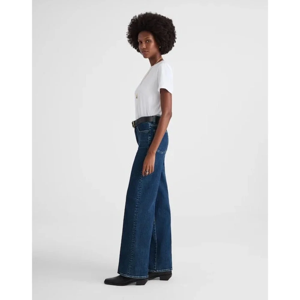 Madewell The Wide-Leg Jean in Super Stretch Denim Size 28 - Picture 4 of 12